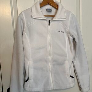 Columbia Sportswear Interchange Women’s White Fleece Full-Zip Jacket – Like New